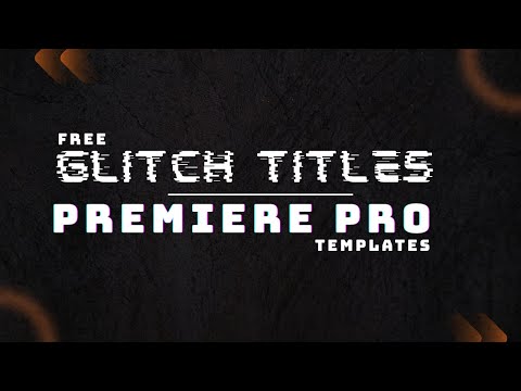 Free Glitch Titles Premiere Pro Templates || ROYVFX ||