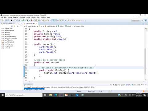 Nested Classes Non Static Inner Classes Java Programming Cse1007