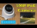 Amcrest 5mp Ultrahd Outdoor Security Ip Turret Poe Camera