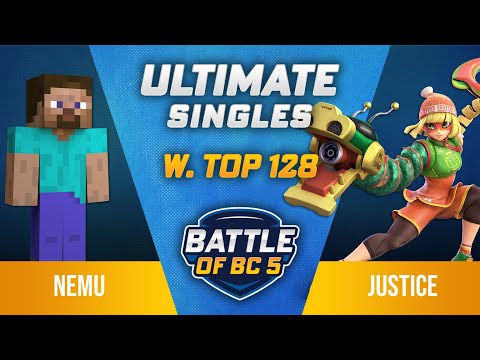 Nemu (Steve) vs Justice (Min Min) - Ultimate Singles Winners Top 128 - Battle of BC 5