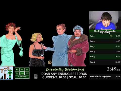 Laura Bow 2: The Dagger of Amon Ra | Any Ending SPEEDRUN in 15:36