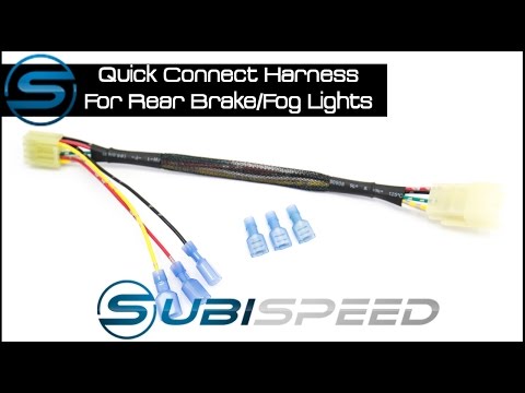 Subispeed - Quick Connect Harness for Rear Brake/Fog Lights