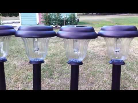How to charge batteries using a solar garden light