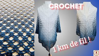 CHALE au CROCHET 1 KM