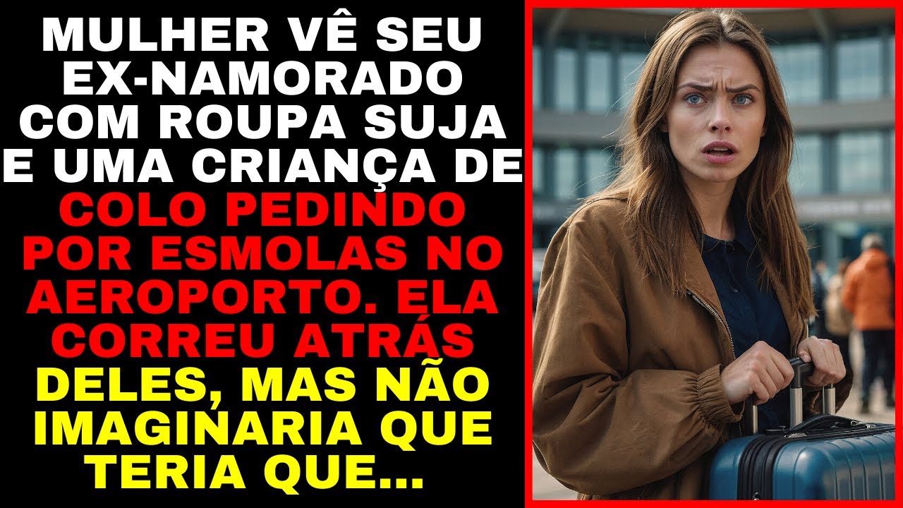 Mulher Vê EX-NAMORADO Com Uma CRIANÇA no colo PEDINDO ESMOLA No Aeroporto,Quando Ela CORREU Atrás...