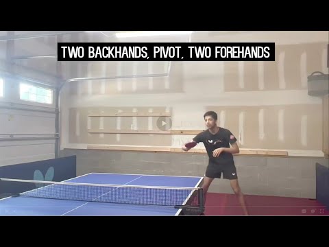 Butterfly Training Tips with Anav Gupta - Backhand Loop & Forehand Loop Footwork