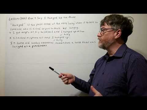English Tutor Nick P Lesson (260) Don't Say I Hanged Up the Phone