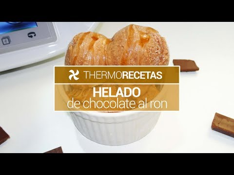 Helado de chocolate al ron Thermomix