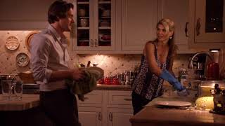 Lori Loughlin in blue rubber household gloves in 90210 (HD)