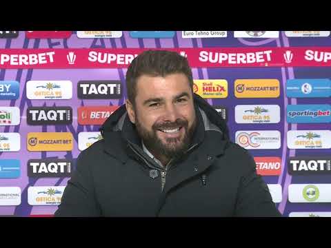 Conferință de Presă - Adrian Mutu - Argeș - Rapid (1-1), Etapa 19