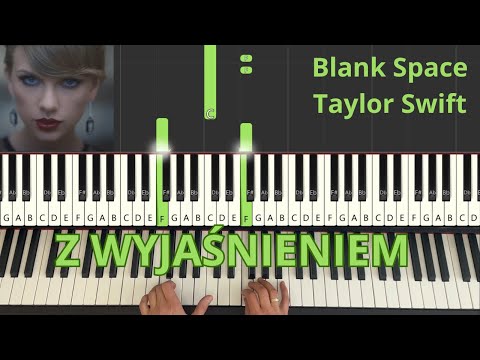 "Blank Space" - Taylor Swift - łatwy tutorial na pianino z wyjaśnieniem, jak grać, Synthesia