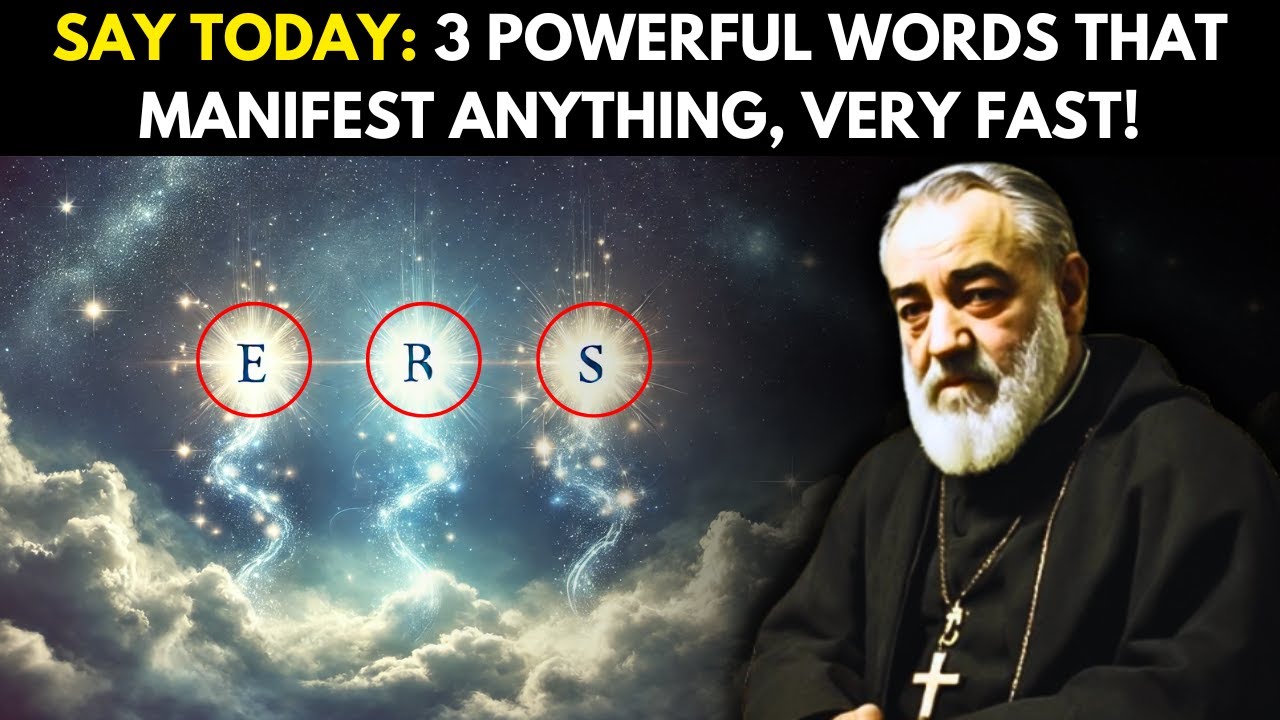 PADRE PIO: 3 POWERFUL WORDS THAT MANIFEST ANYTHING