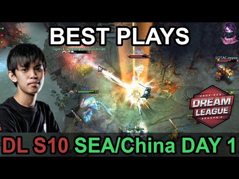 DreamLeague Season 10 Minor BEST PLAYS SEA\China Day 1 Highlights Dota 2 by Time 2 Dota #dota2