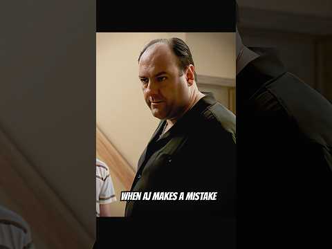 When AJ makes a mistake  #foryou #thesopranos #series #shorts #drama