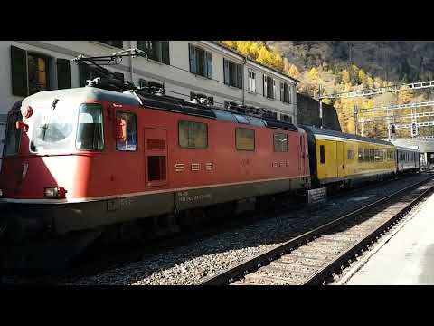 Funk Messwagen/Einfahrt Bahnhof Goppenstein VS