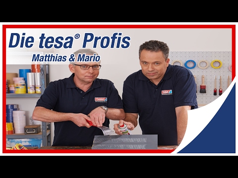 Die tesa® Profis - Bänder richtig abziehen