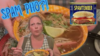 I Made Pho with Spam?! | Easy #Spamtember Recipe Hack - FIRST time trying Pho!