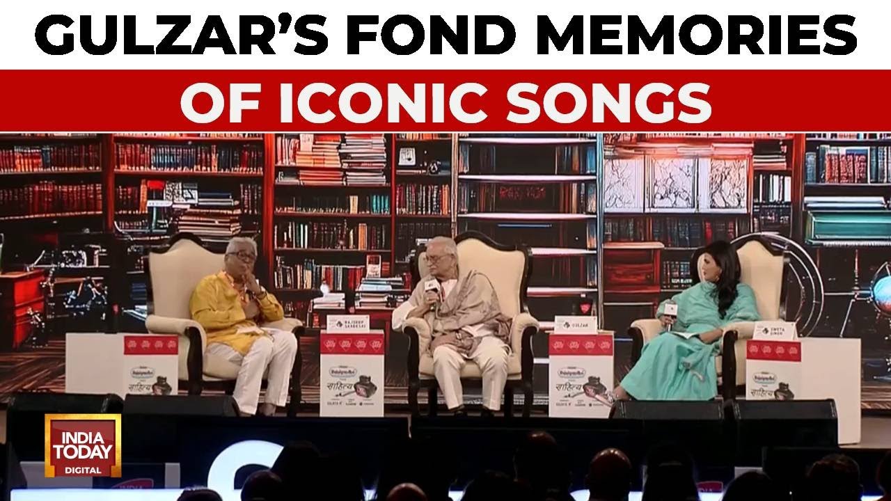 'Textbooks Have Lost Relevance' Says Gulzar At Sahitya Aaj Tak | Rajdeep Sardesai | Sweta Singh