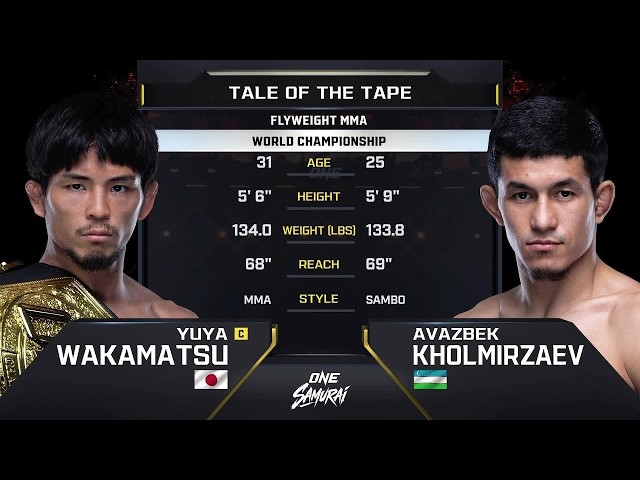 ONE Samurai 1: Wakamatsu vs Kholmirzaev Flyweight Title Fight