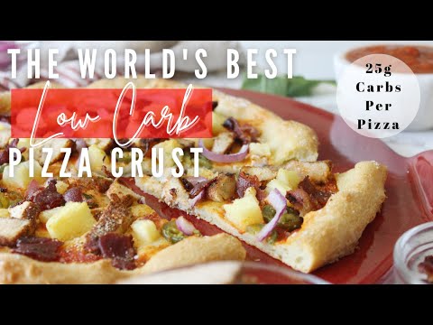 The World's Best LOW CARB Pizza Crust | Healthy Pizza That Actually Tastes Good | Fit Pizza Recipe