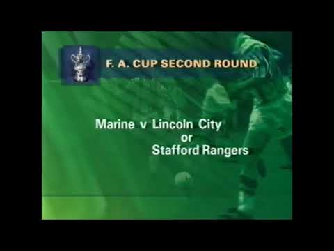 Lincoln City v Stafford Rangers FA Cup 1st Rd & Replay 14 & 24-11-1992