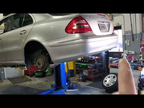 w211 Mercedes e500 e550 e55 airmatic malfunction, drops over night,  air spring leak, suspension