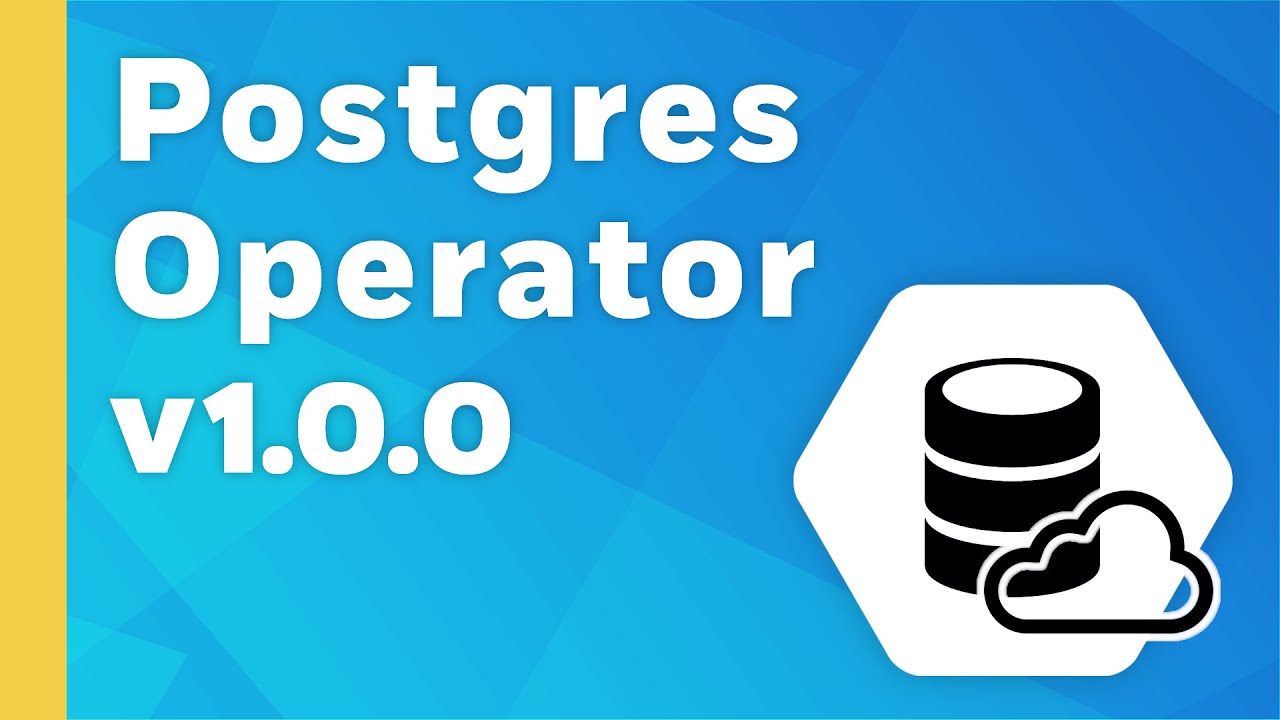 Crunchy Data Postgres Operator v1.0.0