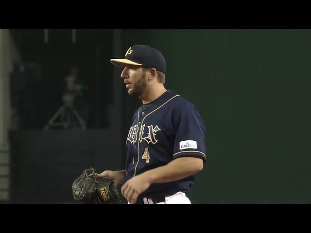 【4回裏】猛ダッシュ!! バファローズ・モレルが好守備でチームをもり立てる!! 2016/8/12 L-Bs