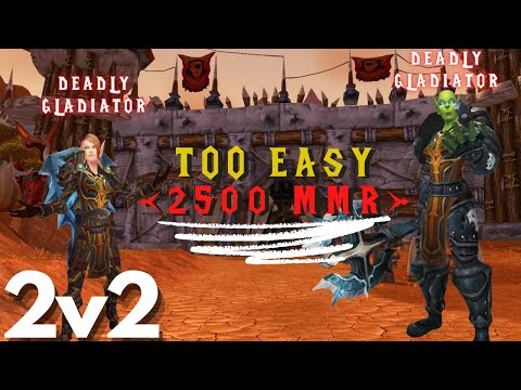 Deadly Gladiator DK playing at 2.5k MMR DK+Preg Pally WotLK 2v2