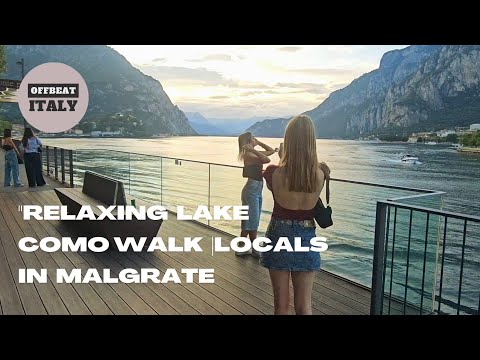 Relaxing Lake Como Walk 🌿 Locals, Cafés & Waterfront Charm in Malgrate 🇮🇹