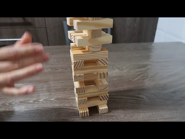 Vídeo relacionado con ZIXINNKC Juego de apilamiento de torres de madera, bloques de construcción Montessori de madera, juegos educativos de escritorio