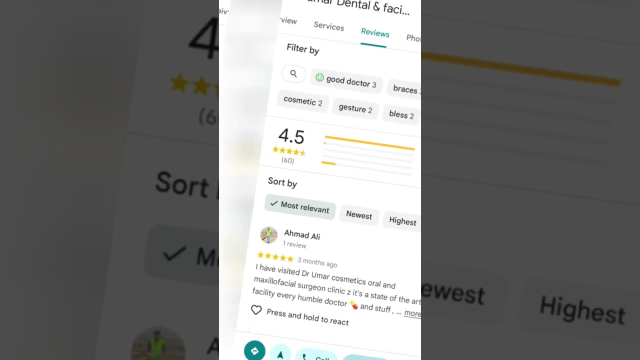 reviews on Google https://g.co/kgs/9iP9a51#drumarcosmeticdentist  #dr_umar_social_family  #https