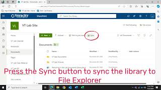 How to sync a SharePoint Library with Microsoft OneDrive