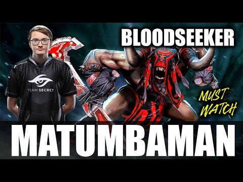 MATUMBAMAN - BLOODSEEKER Carry - 7.28 - Must watch game - Dota 2 Pro Games - Full Gameplay