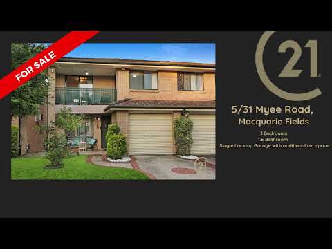5/31 Myee Road, Macquarie Fields, NSW 2564, 3 slaapkamers, 1 badkamers, Townhouse