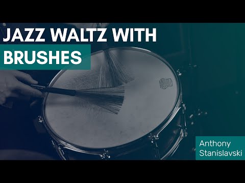 Jazz Waltz with Brushes - Free Drum Lessons