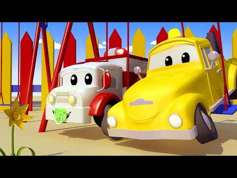 Amber der Krankenwagen -  Klein Tom dem Abschleppwagen ist sein Seil gerissen - Autopolis  🚓 🚒
