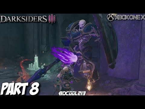 Darksiders 3 Gameplay Walkthrough Part 8 - Corrupted Tomekeeper Boss Fight - Xbox One X Lets Play