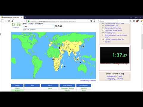 Countries of the World in 2:42 (Jetpunk) *Personal Best*