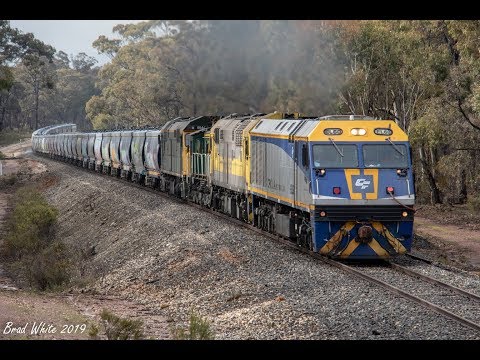 First EL on the Mildura line- EL60, 8030, 872 and 8044 on QUBE's 7761V- 29/7/19