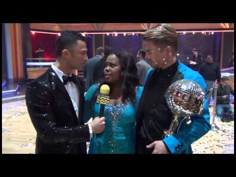 Dancing with the Stars Champions!! - Amber Riley & Derek Hough AfterBuzz TV November 27th Interview