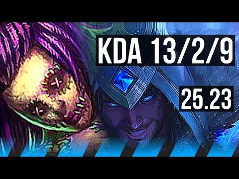ORIANNA vs SYLAS (MID) | 13/2/9, Godlike | KR Master | 25.23