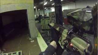 preview picture of video 'Gettin' Pwned at Richmond Indoor Paintball'