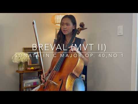 Breval: Sonata in C Major (Mvt 2 - Cello Play Along) | Suzuki Cello Book 4