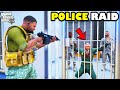 Franklin Police Biggest Raid on Military Base in GTA 5 | SHINCHAN and CHOP
