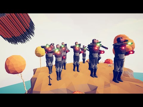 Giant Size BOXING ROBOT Army vs Every God | Tabs Simulator