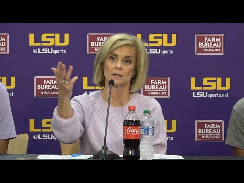 LSU Kim Mulkey WIN over Georgia postgame with Angel Reese and Alexis Morris