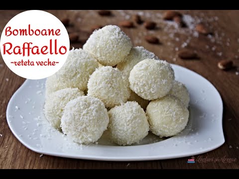 Bomboane Raffaello cu lapte praf - reteta veche