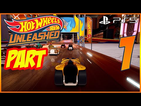 THIS GAME IS AWESOME!!! HOTWHEELS UNLEASHED Walkthrough Part 1 PS5