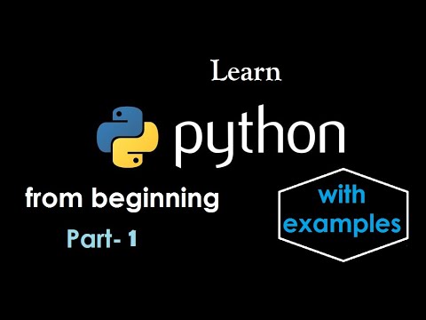 Part-1 Print and Input functions youtube Video